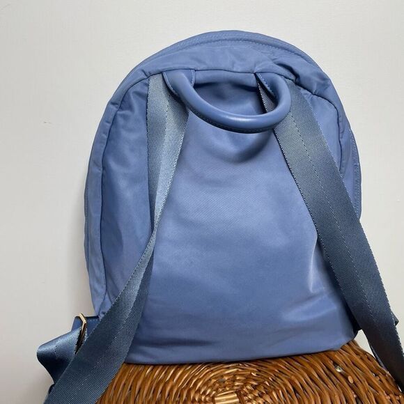 Tory Burch Ella Nylon Backpack Bag In Oceanside Light Blue School Purse 88368 - Picture 7 of 11